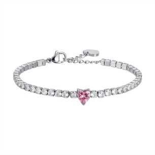BRACCIALE TENNIS IN ACCIAIO...