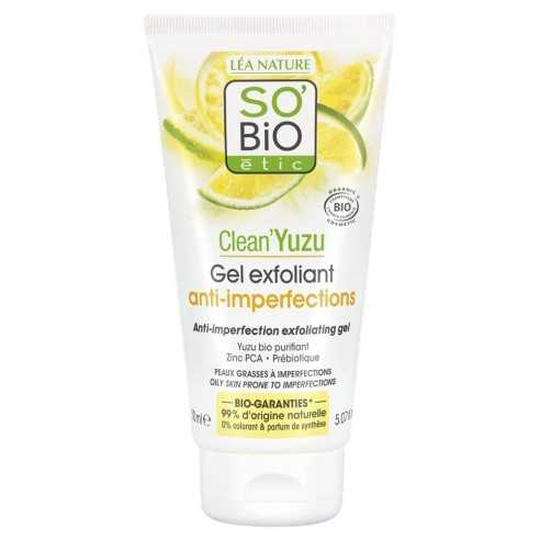 CLEAN'YUZU GEL ESFOLIANTE ANTI-IMPERFEZIONI SO BIO
